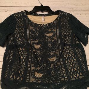 Lacy crop top